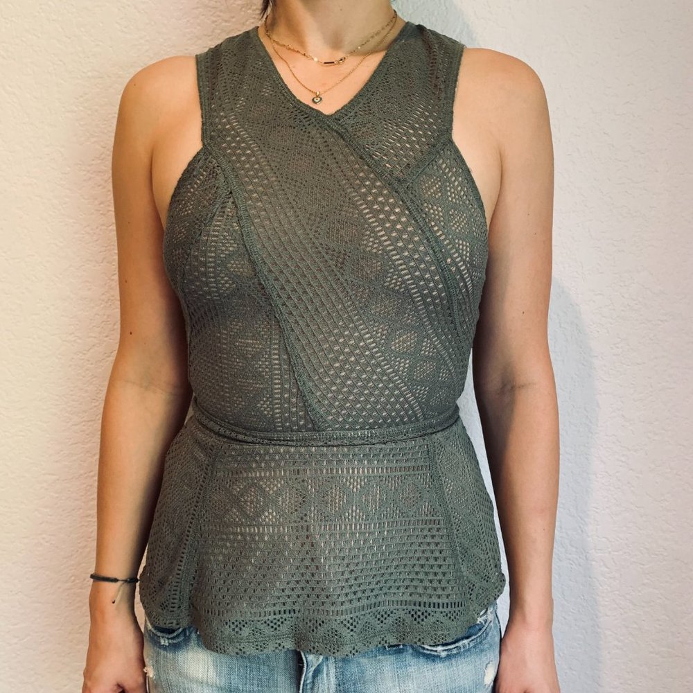 NWT BCBGMAXAZRIA HANNE mesh tank size xs